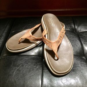 Coach Flip-Flops, Sz. 9.5, Only Worn Once!